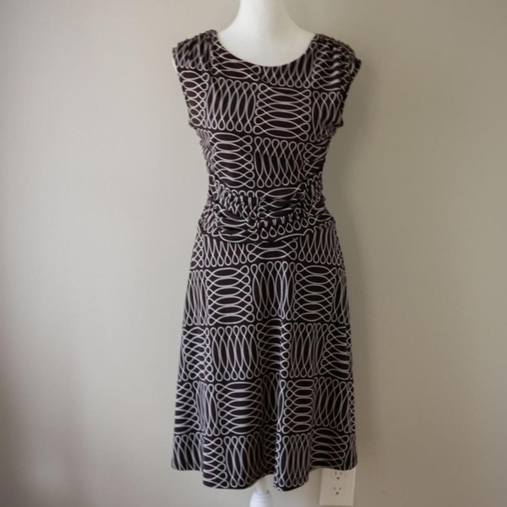 EnFocus Studio Petite Retro‎ Patterned Dress